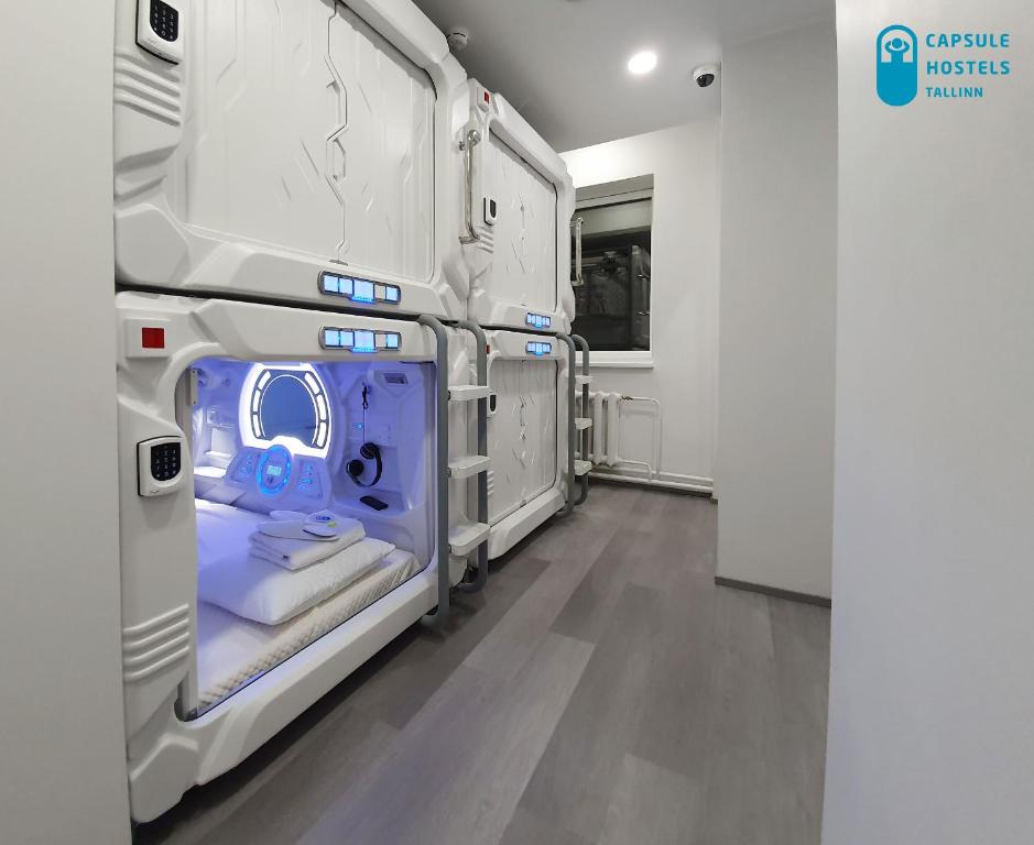 Kuchyň nebo kuchyňský kout v ubytování Capsule Hostels Tallinn