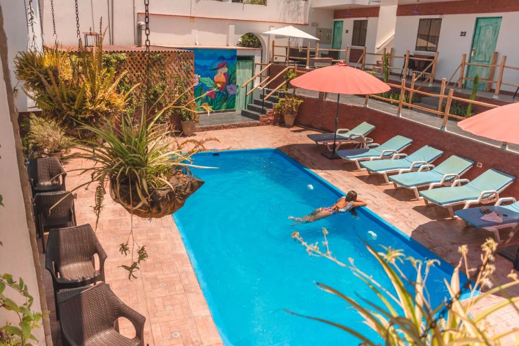 Bazén v ubytování Hotel Villa Jazmin nebo v jeho okolí