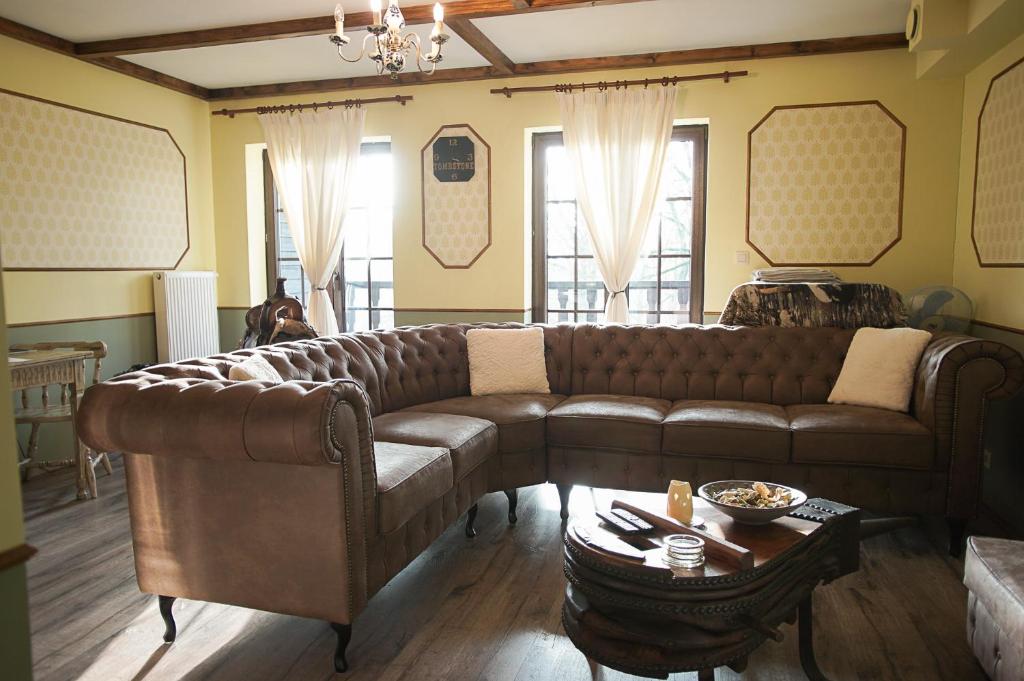 Posezení v ubytování Guest house Western-city
