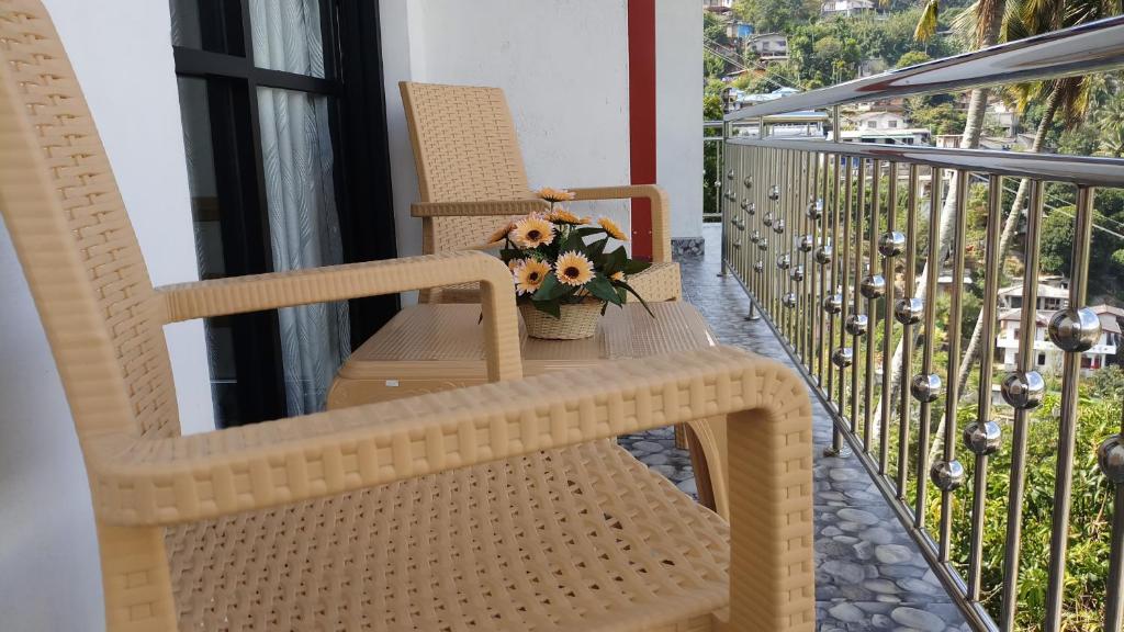 Balkón nebo terasa v ubytování Shani Residence Kandy