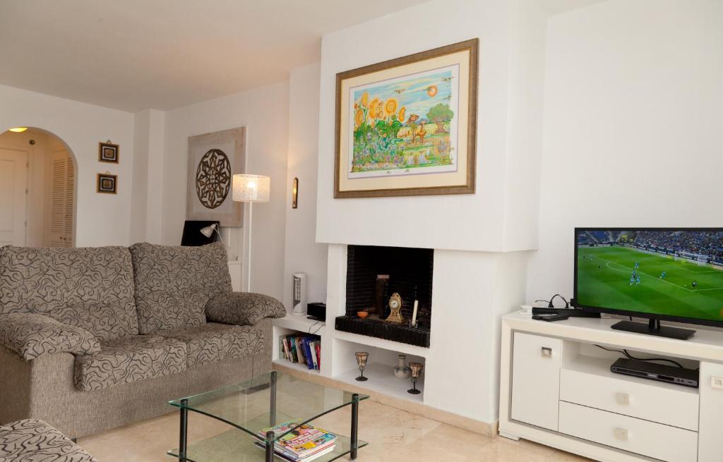 TV a/nebo společenská místnost v ubytování Apartment LORNA