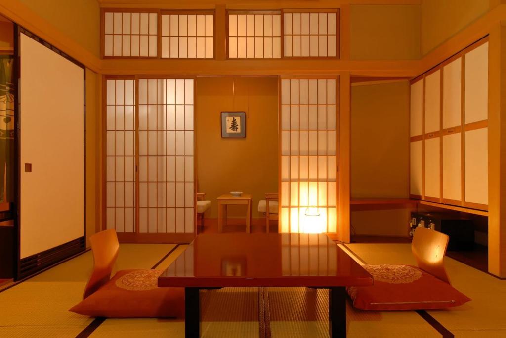 Posezení v ubytování Kamiyamada Hotel