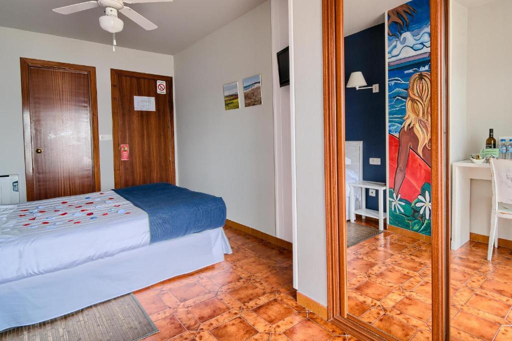 Postel nebo postele na pokoji v ubytování O Son Do Mar