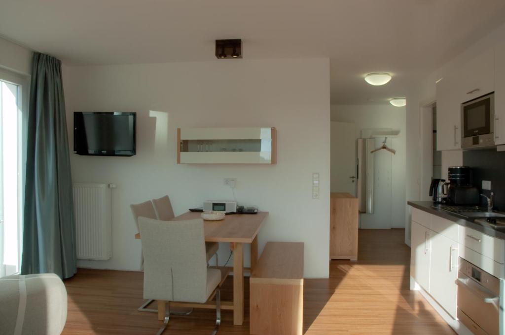 Köök või kööginurk majutusasutuses Apartments Boardinghaus Norderney