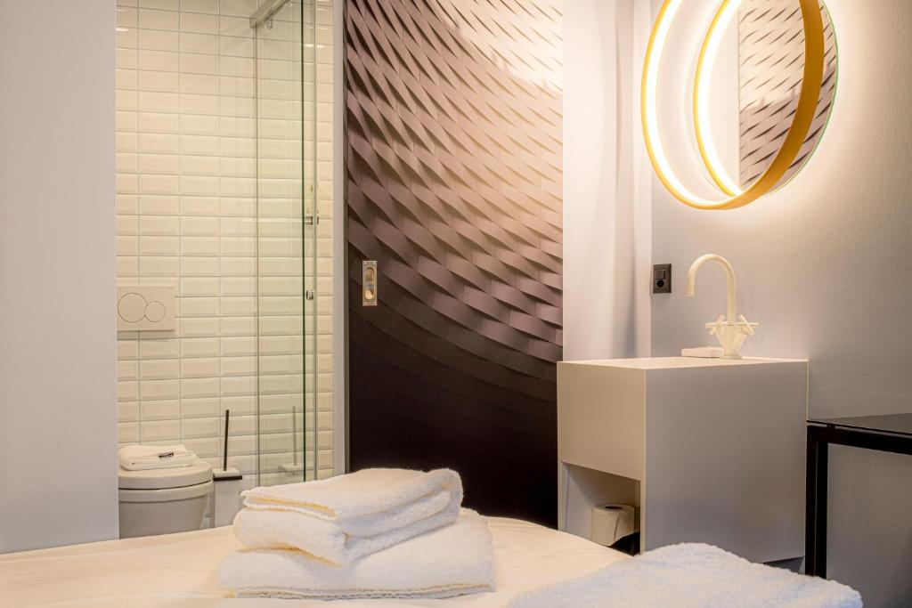Koupelna v ubytování BLOOM Boutique Hotel & Lounge Basel
