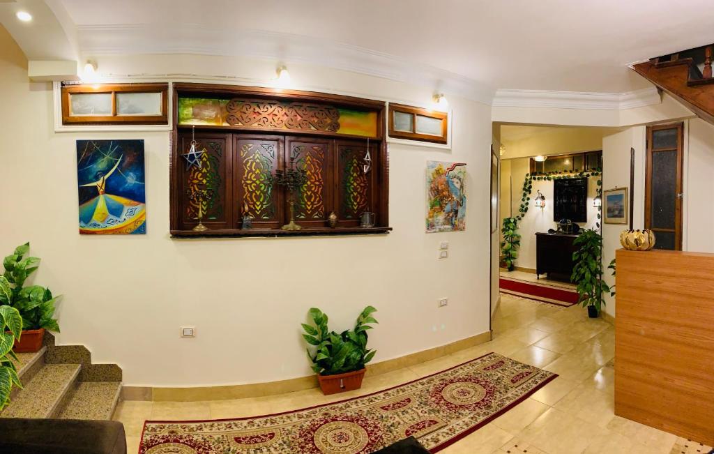 Vstupní hala nebo recepce v ubytování Draz pyramids view Bed & breakfast