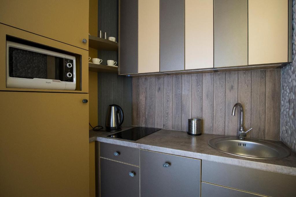 Kuchyňa alebo kuchynka v ubytovaní Prestige Apartamenty Stara Polana & SPA2