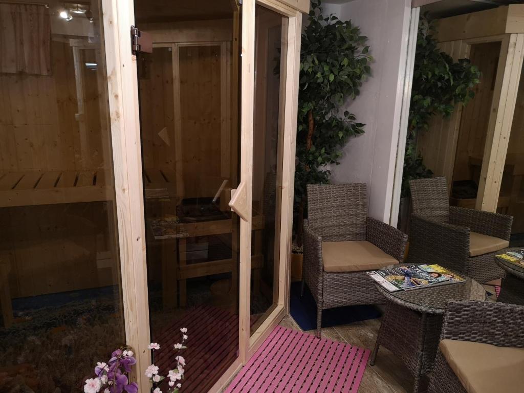 Posezení v ubytování Ferienwohnung Vulkaneifel