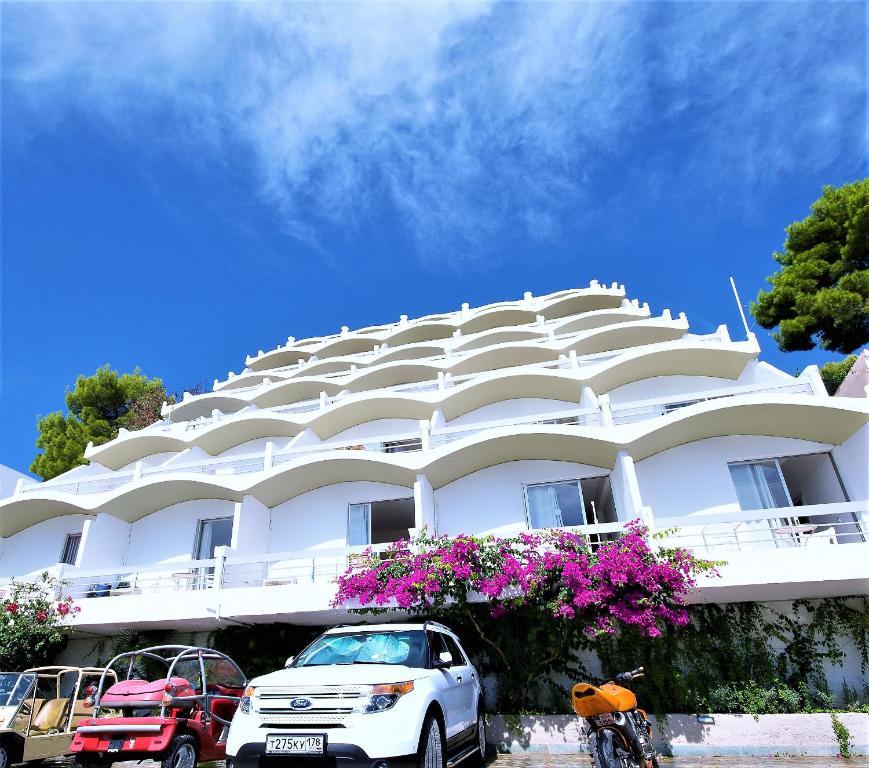 The building in which az apartmanhoteleket is located