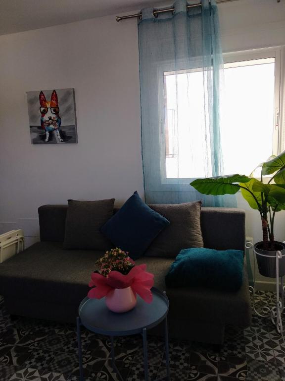 Posezení v ubytování La casita de Evita