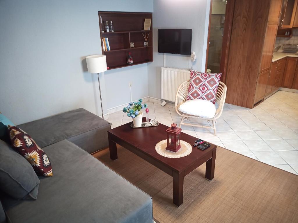 Telewizja i/lub zestaw kina domowego w obiekcie Plateia Apartments (Xara)