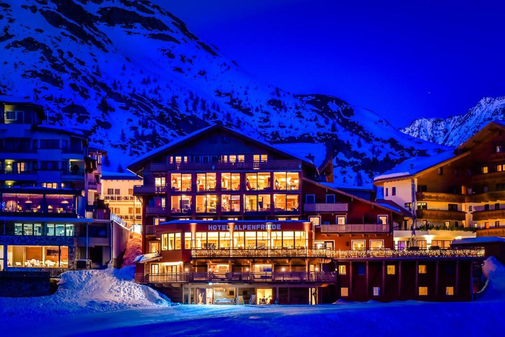 L'établissement Hotel Alpenfriede en hiver