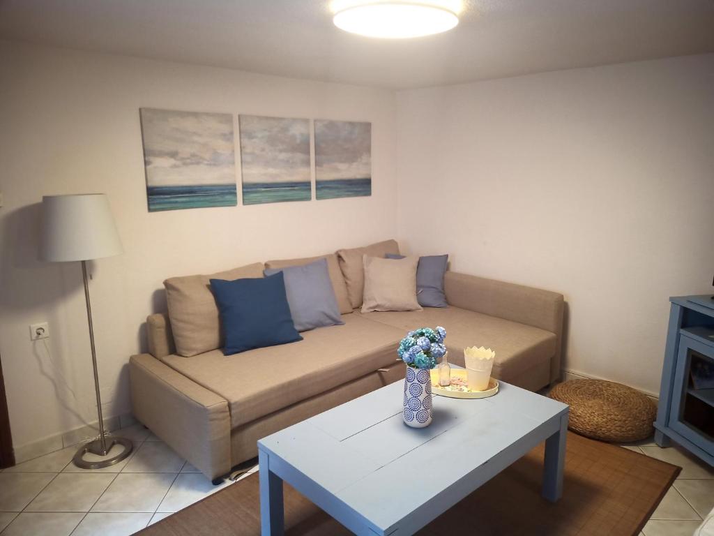 Część wypoczynkowa w obiekcie Plateia Apartments (Katerina)