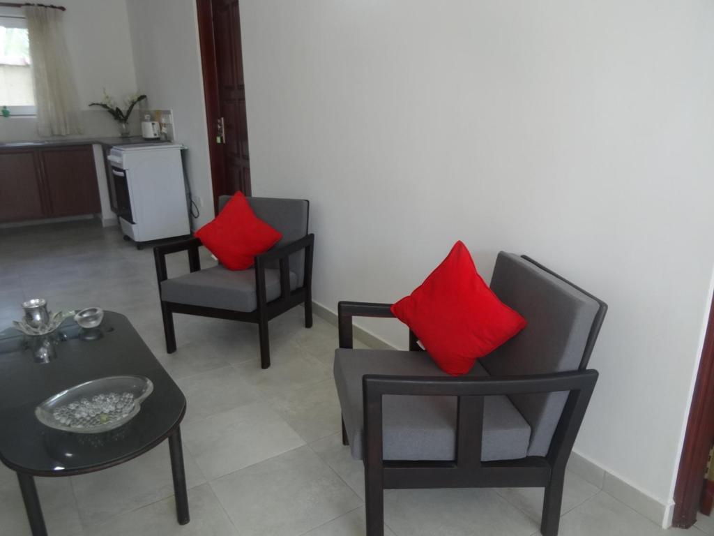 Kuchyň nebo kuchyňský kout v ubytování Amssler Beach Stay
