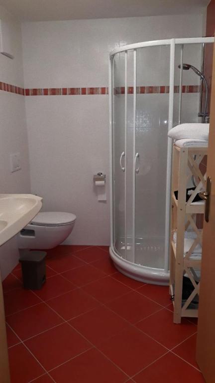 Koupelna v ubytování B&B Frühlingsheim
