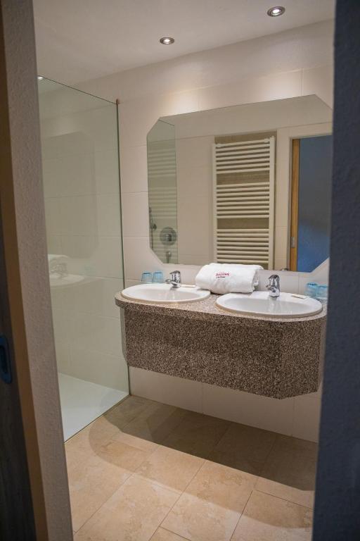 Koupelna v ubytování Landhotel Haagerhof