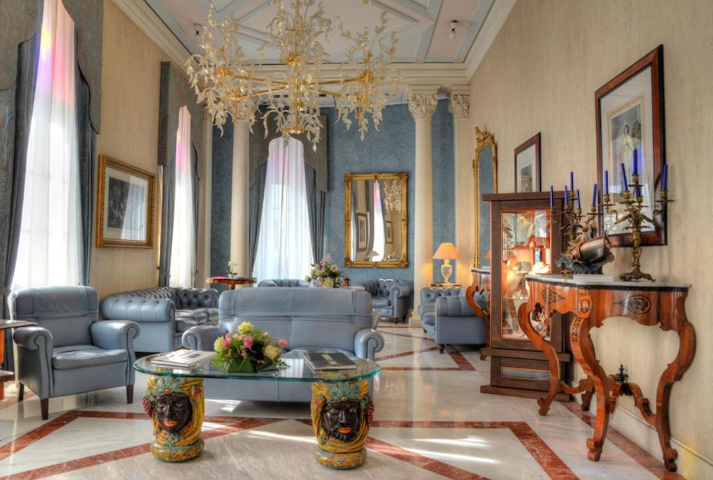 Posezení v ubytování Grand Hotel Ortigia