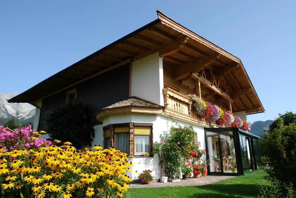 Vonkajšia záhrada v ubytovaní Schnapperhof