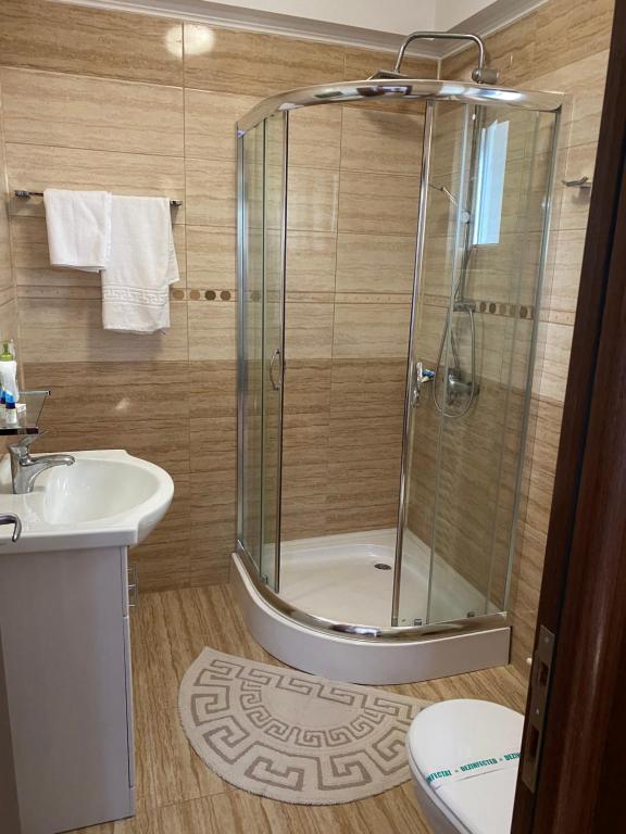 Koupelna v ubytování CASA VELDONI