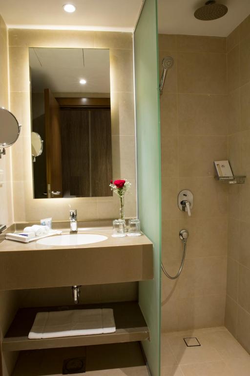 Koupelna v ubytování Hibatullah Hotel Makkah