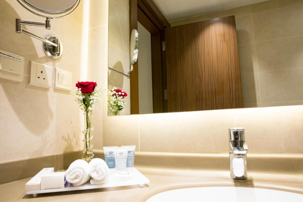 Koupelna v ubytování Hibatullah Hotel Makkah