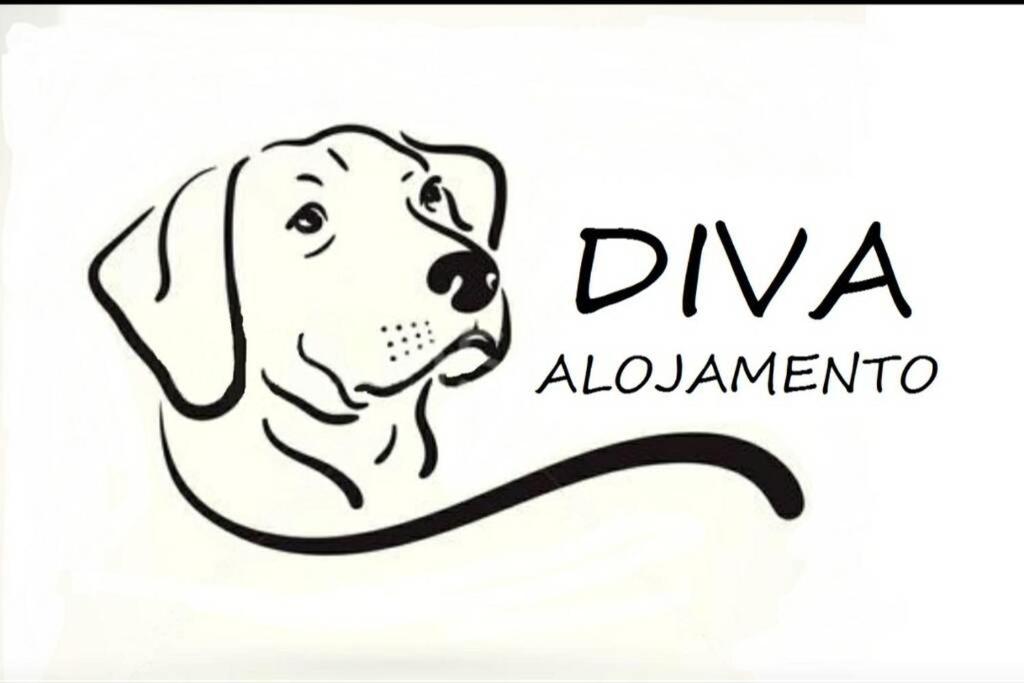 a drawing of a dog with the words dvva albuquerque at Diva Alojamento in Matosinhos