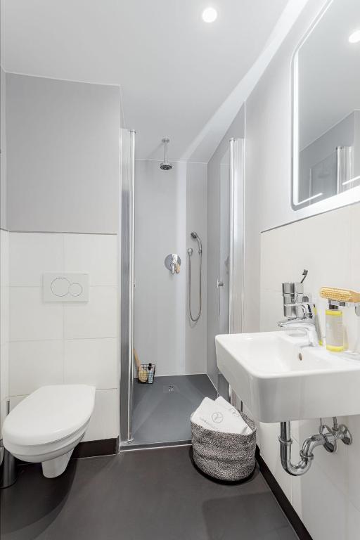 Koupelna v ubytování VISIONAPARTMENTS Lucerne - contactless check-in