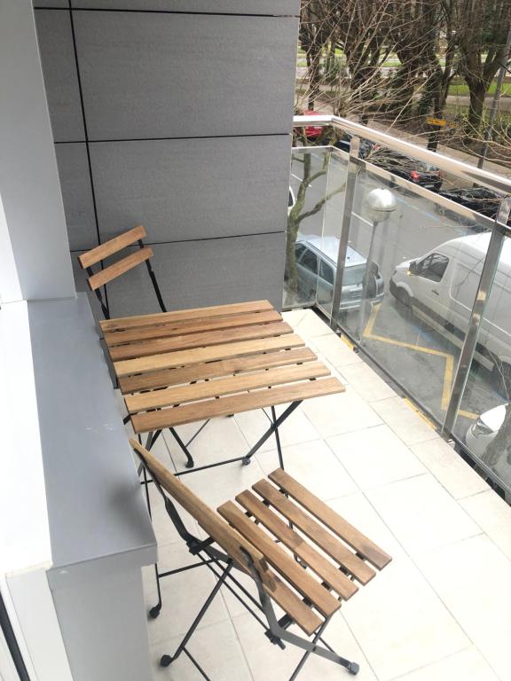 Balkón nebo terasa v ubytování AMARA PIO XII PARKING 15E night WIFI TERRACE
