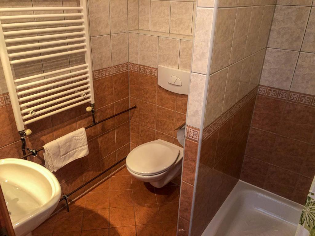 Koupelna v ubytování Privat u Babky
