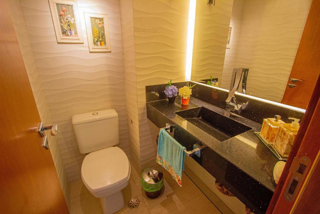  Apartamento Les Vagues - Alto estilo de frente para o mar no Guarujá