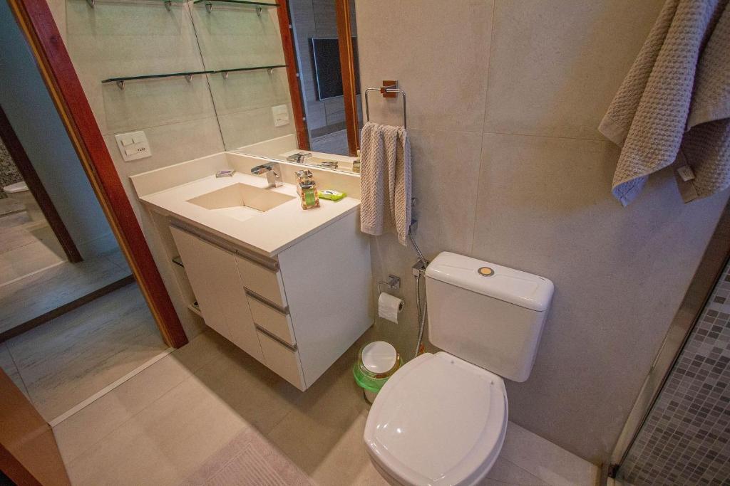  Apartamento Les Vagues - Alto estilo de frente para o mar no Guarujá