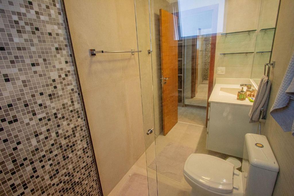  Apartamento Les Vagues - Alto estilo de frente para o mar no Guarujá