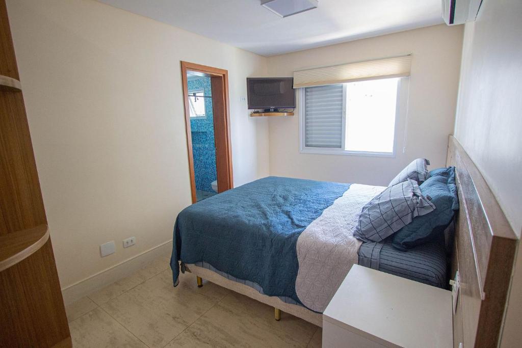  Apartamento Les Vagues - Alto estilo de frente para o mar no Guarujá