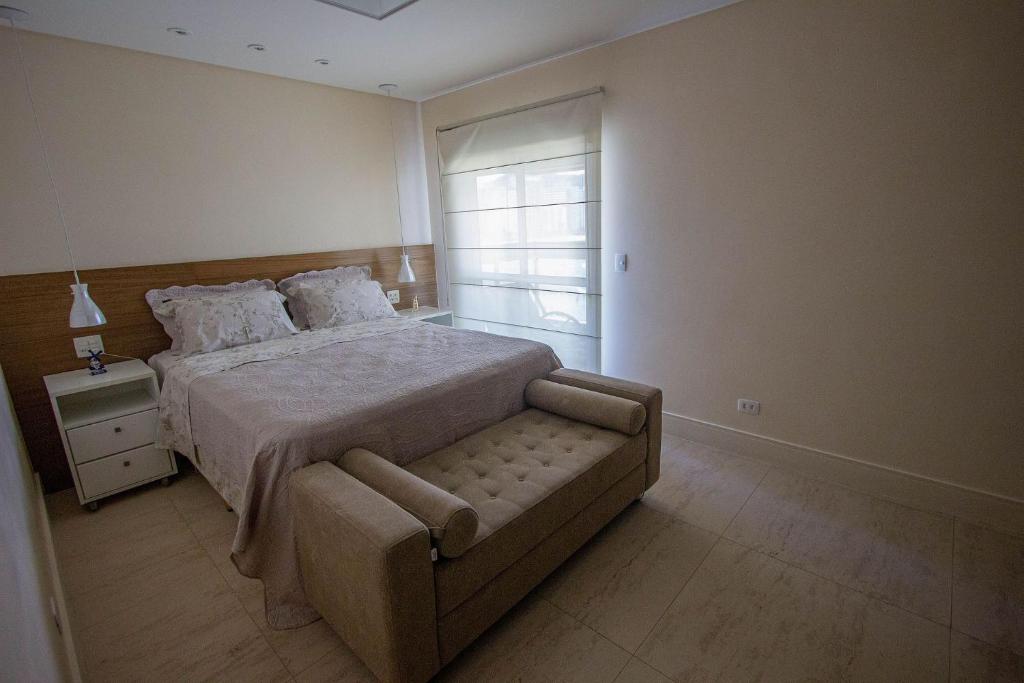  Apartamento Les Vagues - Alto estilo de frente para o mar no Guarujá