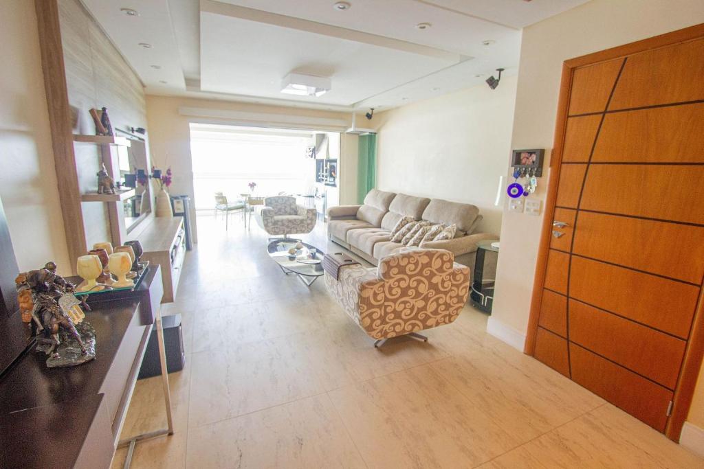  Apartamento Les Vagues - Alto estilo de frente para o mar no Guarujá