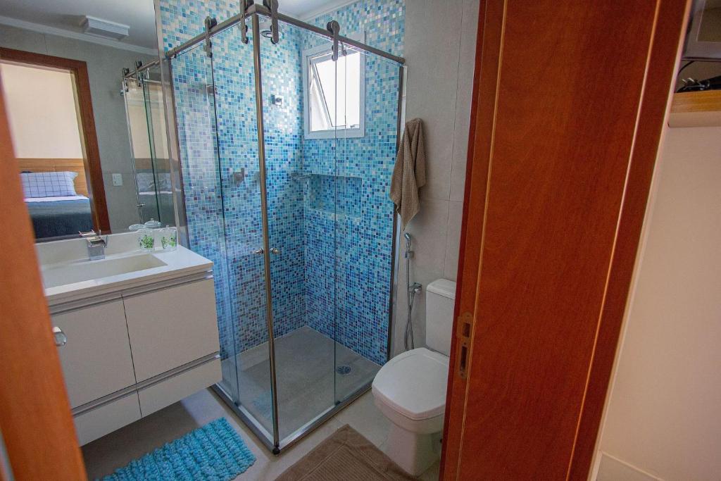  Apartamento Les Vagues - Alto estilo de frente para o mar no Guarujá