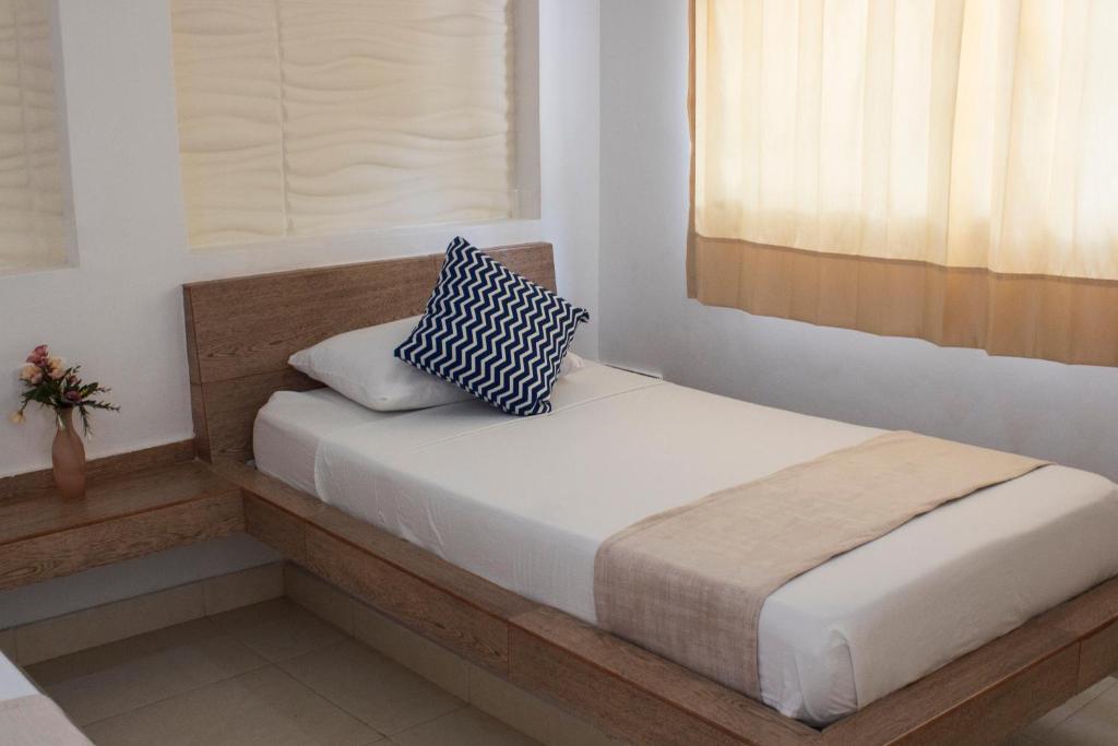 Uma cama ou camas num quarto em Techos Azules