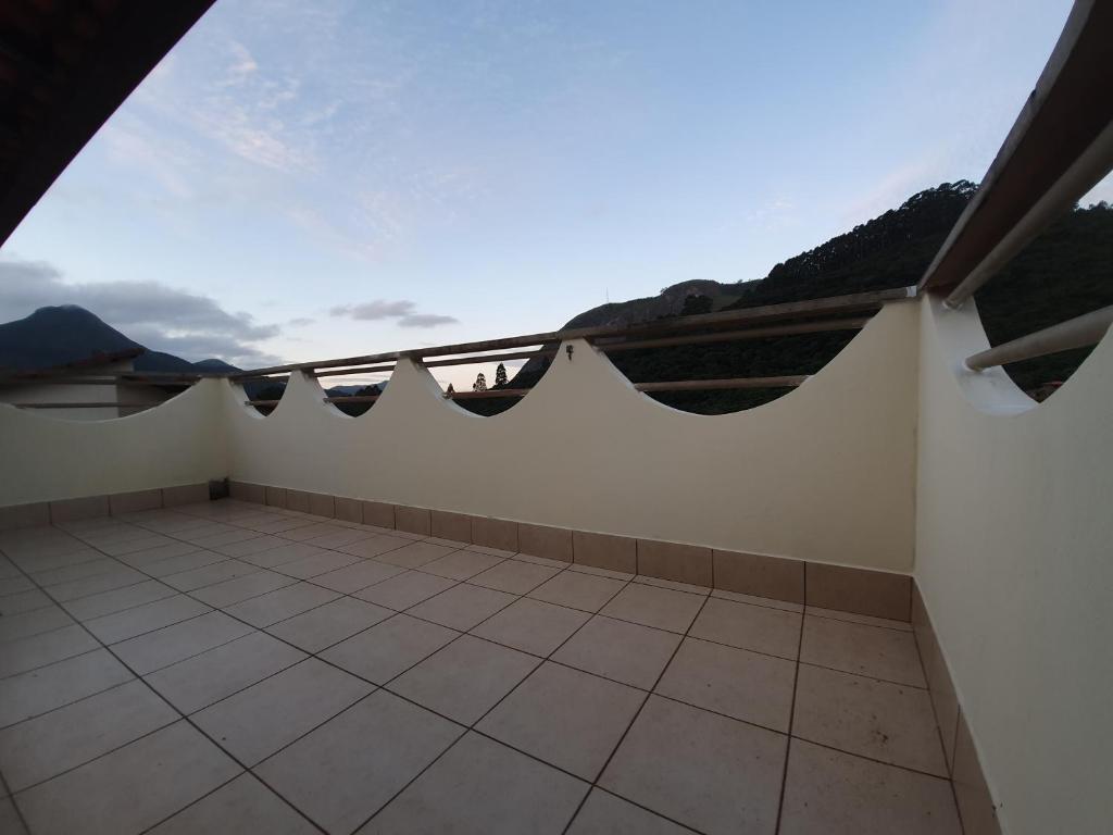 A balcony or terrace at Apartamento Vista da Montanha