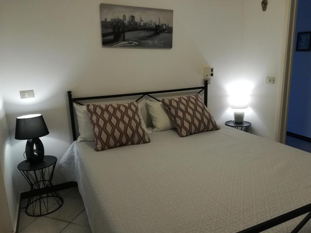 Cama o camas de una habitación en Villetta Su Canale Navigabile
