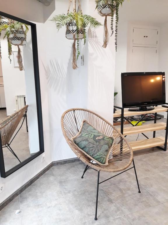 TV a/nebo společenská místnost v ubytování Apartamento pleno centro Wallada