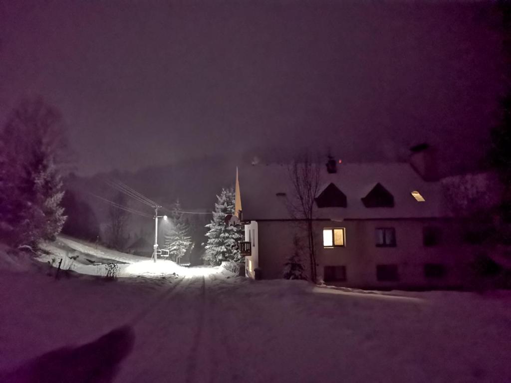 Penzion Zázrifka durante l'inverno