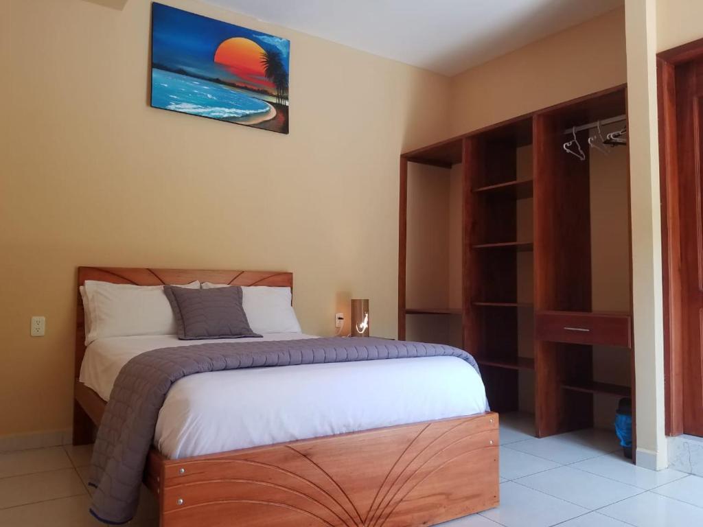Postel nebo postele na pokoji v ubytování Hotel Soberao