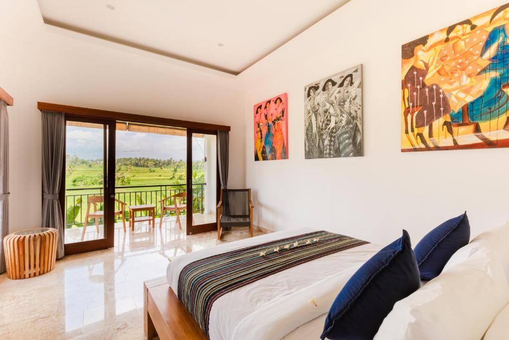 Posezení v ubytování Sawah Villas