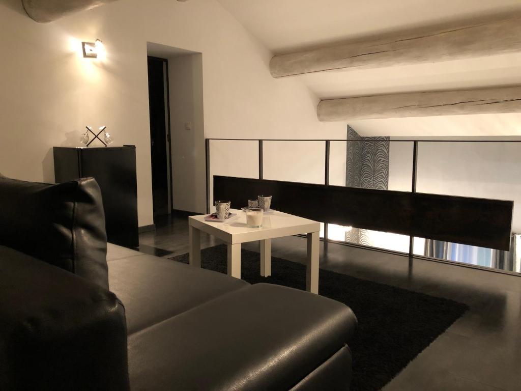 Posezení v ubytování B&B dans Mas en pierres