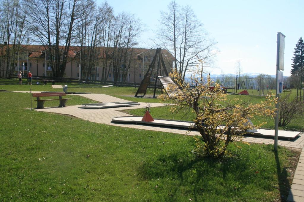 Zahrada ubytování Rosenalm Scheidegg Apartment 256