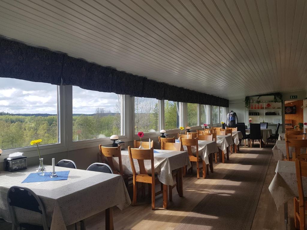 Posezení v ubytování Lufta Camping & Restaurang