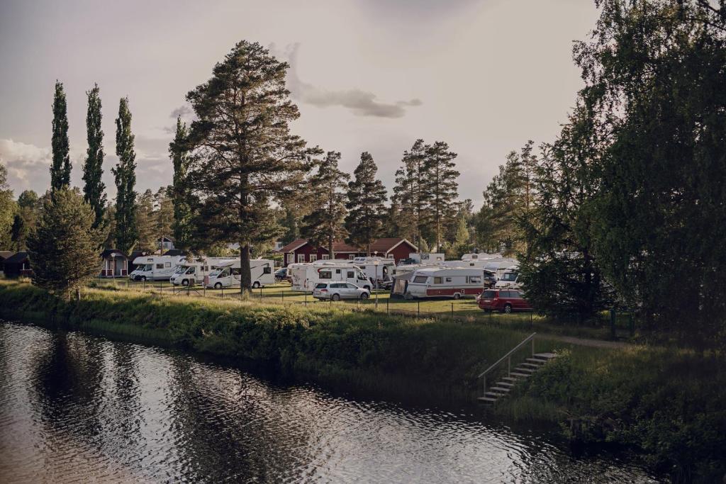 Naturlandskap nära campingen