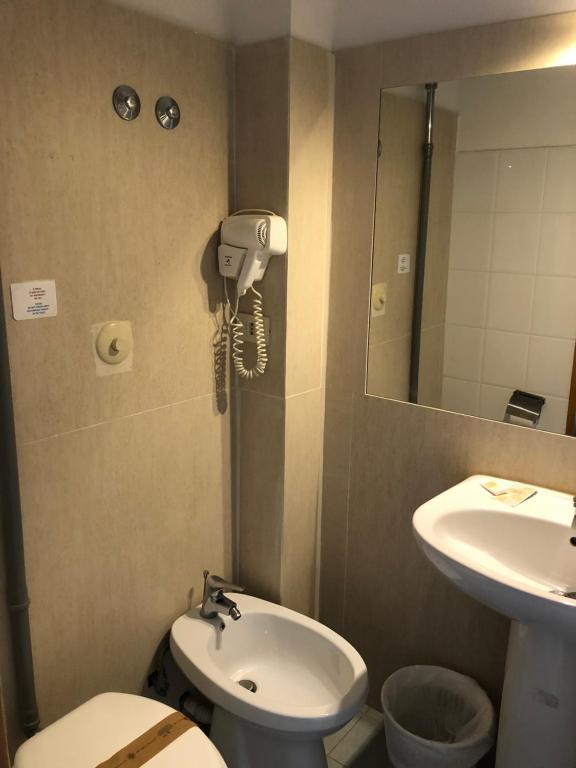 Koupelna v ubytování Hotel Casale dei Massimi