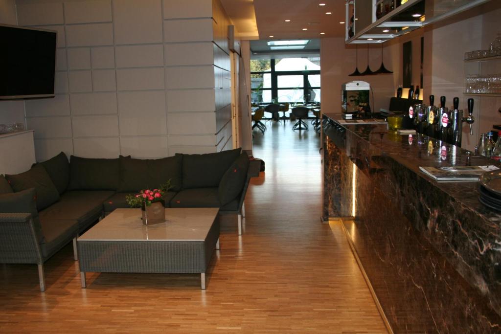 Χώρος καθιστικού στο Hotel Carpinus
