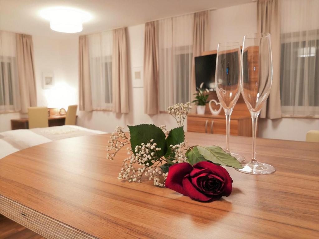 TV a/nebo společenská místnost v ubytování Hotel Mauernböck
